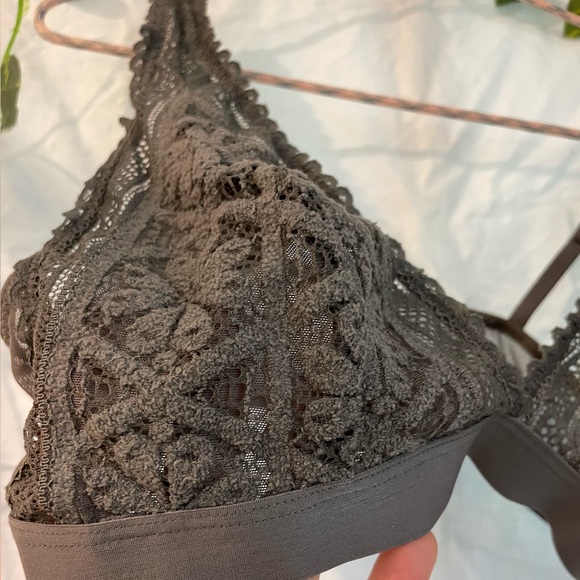AERIE Medium Gray Lace Bralette - Picture 5 of 5